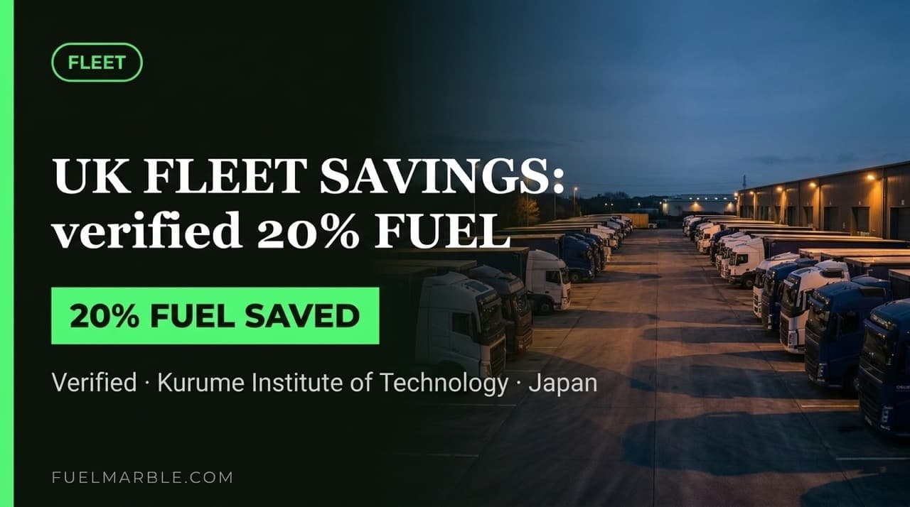 Fleet manager action plan for diesel price spike — HGV depot at dusk showing tiered cost recovery strategy