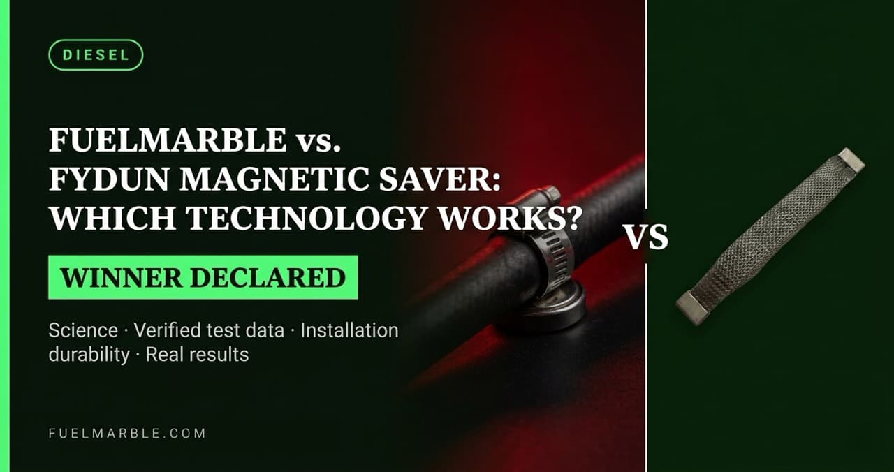 FuelMarble vs Fydun Magnetic Gasoline Saver — technology comparison