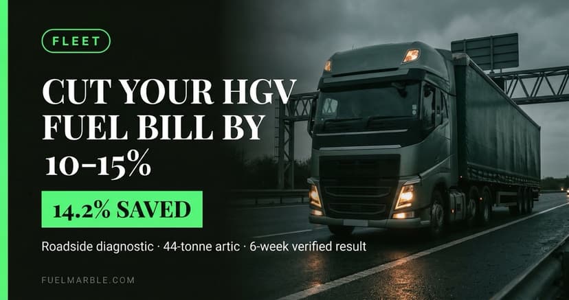 HGV fleet fuel consumption reduction checklist — 6-step diagnostic guide for diesel fleet managers