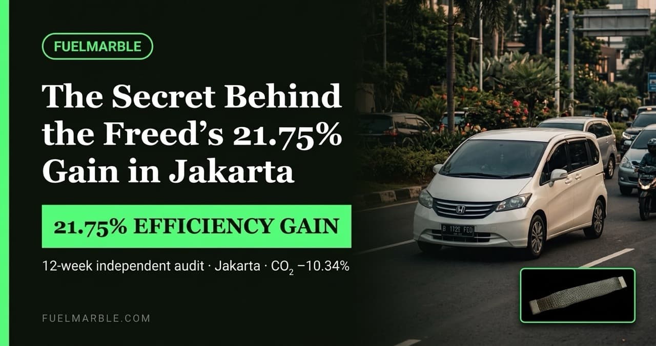 Jakarta traffic — Honda Freed 1500cc FuelMarble fuel efficiency test, Indonesia 2023