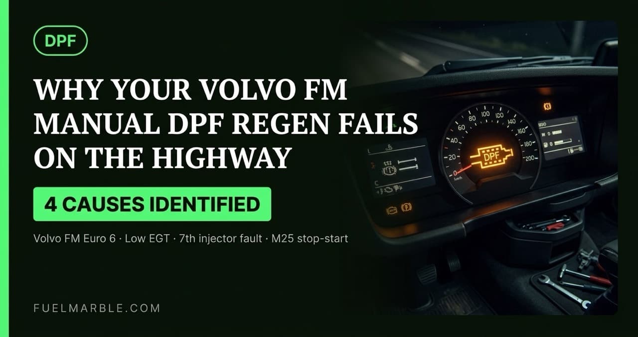 Why Your Volvo FM Manual DPF Regen Keeps Failing on the Highway