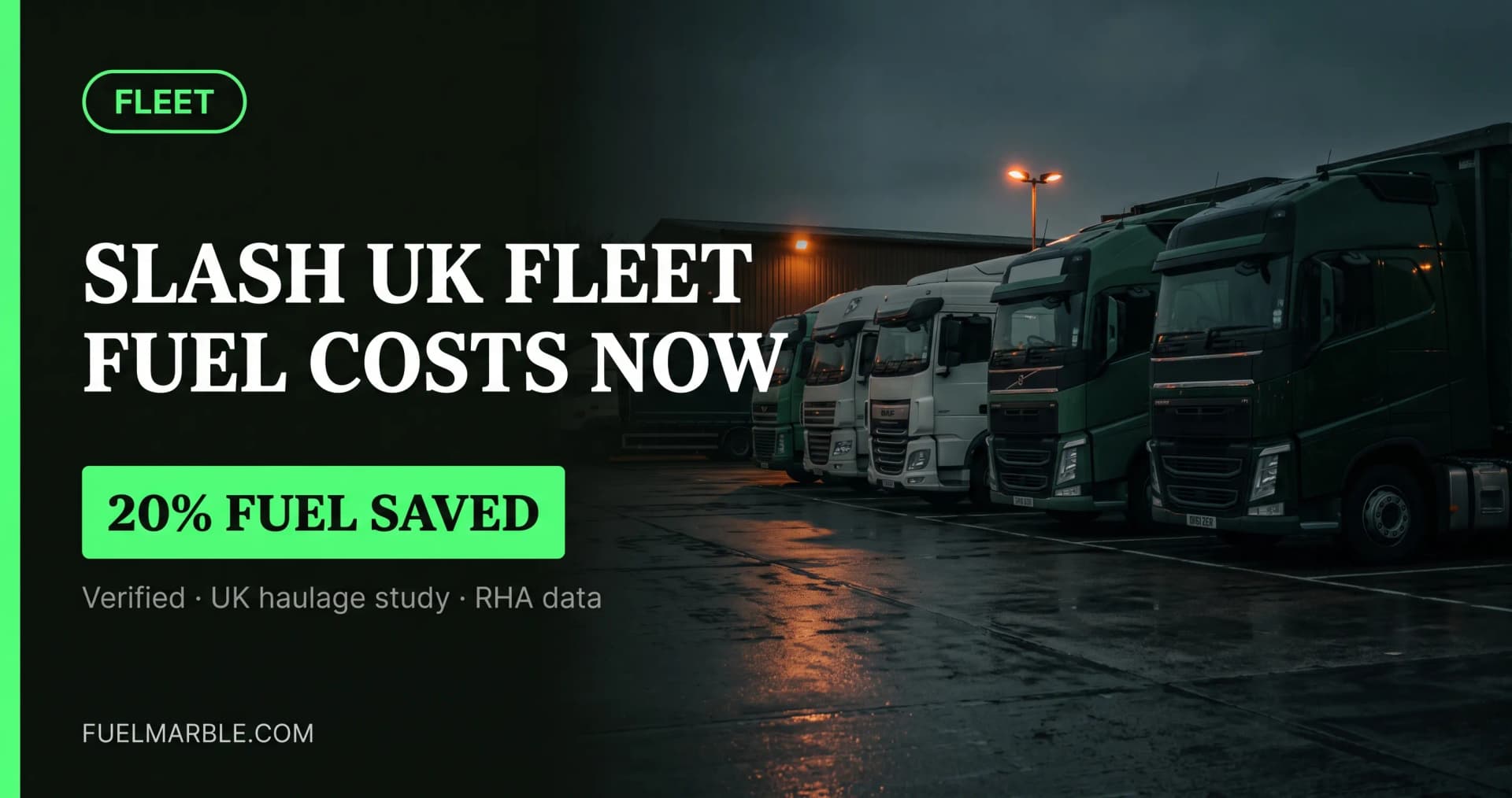 How to reduce UK fleet fuel costs 20–35% without going electric — five-step diesel efficiency programme