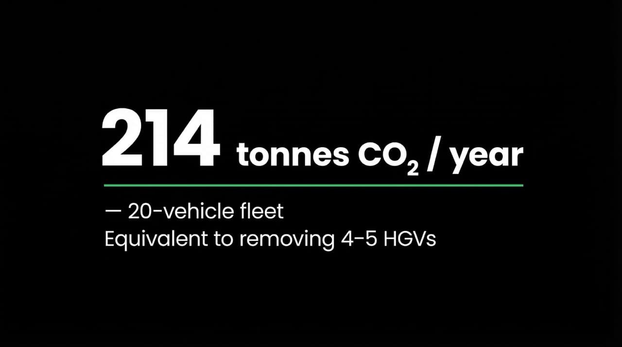 UK fleet CO2 reduction without vehicle replacement — FuelMarble emission test results