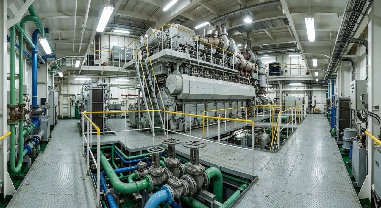 FuelMarble installed in marine vessel expansion tank — bulk carrier freshwater cooling circuit installation